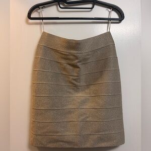 Gold Glittery Skirt